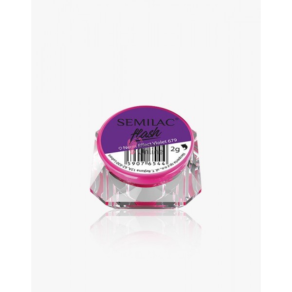 Pigment Semilac pentru gel Semiflash Neon Violet 679
